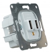 Insert priza dubla de incarcare USB, 5V-2A