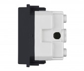 Insert priza fara PE, 1M, negru