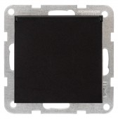 Insert priza, pin PE, capac, cleme el., negru