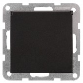 Insert priza, pin PE, capac, cleme surub, negru