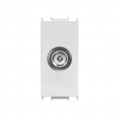 Insert priza TV, 0dB, 1M, alb