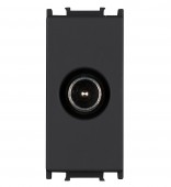 Insert priza TV de trecere, 10dB, 1M, negru