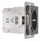 Insert priza USB A+C, 2.1A, antracit