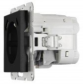 Insert priza USB A+C, 2.1A, negru