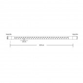 Instalatie Extensibila 50 LED 3.6W 2700K Cablu Alb