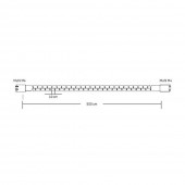 Instalatie Extensibila 50 LED 3.6W 6400K Cablu Verde
