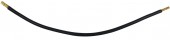 Insul. wire, 10mm ², black, both sides with ferrule, 260mm