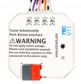 Interfata buton KNX, 4xcont l. de potential/iesiri contr LED