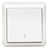 Intrerupator cap-scara, 10A, cleme cu surub, PT, IP20, alb
