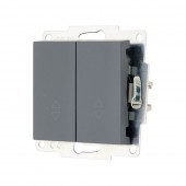 Intrerupator cap scara 10A gri grafit Vesna - LEZARD