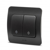 Intrerupator cap scara 10A negru mat Jazz - ELBI