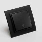 Intrerupator cap scara 10A negru mat Zena - ELBI