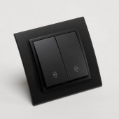 Intrerupator cap scara 10A negru mat Zena - ELBI