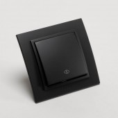 Intrerupator cruce 10A negru mat Zena - ELBI