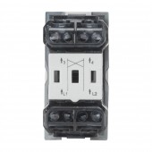 Intrerupator cruce 1M 10A bej mat Moda Voice - ELBI