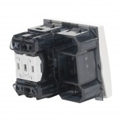 Intrerupator cruce 2M 10A alb Moda Voice - ELBI