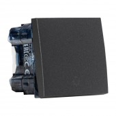 Intrerupator cu revenire 2M 10A antracit mat Moda Voice - ELBI