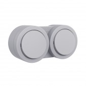 Intrerupator dublu aplicat 10A IP54 gri Xone - OVIVO | 406-240000-920