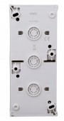 Intrerupator dublu+priza cu PE si capac, montaj vert, IP54