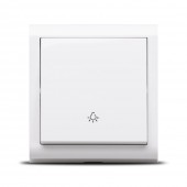 Intrerupator simplu 10A alb Nivo - OVIVO | 402-010000-205