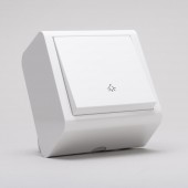 Intrerupator simplu 10A alb Nivo - OVIVO | 402-010000-205