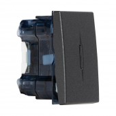 Intrerupator simplu 1M 10A antracit mat Moda Voice - ELBI