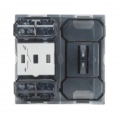 Intrerupator simplu 2M 10A alb mat Moda Voice - ELBI