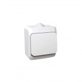 Intrerupator simplu aplicat 10A IP44 alb Cedar - SCHNEIDER | WDE000510