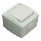 Intrerupator simplu aplicat 10A IP54 gri Forix - ELBI