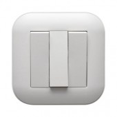 Intrerupator triplu 10A alb Loft - OVIVO | 404-010201-254