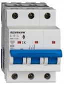 Intreruptor automat AMPARO 10kA, C 10A, 3 poli