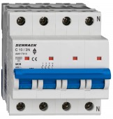Intreruptor automat AMPARO 10kA, C 10A, 3+N