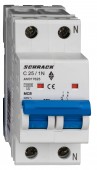 Intreruptor automat AMPARO 10kA, C 25A, 1+N