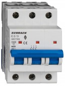 Intreruptor automat AMPARO 10kA, C 2A, 3 poli