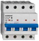 Intreruptor automat AMPARO 10kA, C 40A, 3+N