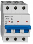 Intreruptor automat AMPARO 10kA, C 4A, 3 poli