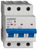 Intreruptor automat AMPARO 10kA, C 50A, 3 poli