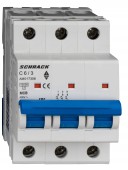 Intreruptor automat AMPARO 10kA, C 6A, 3 poli