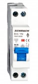 Intreruptor automat AMPARO, 4,5kA, B6A, 1P+N, 1modul