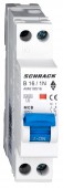 Intreruptor automat modular AMPARO, 6kA, B 16A, 1P+N, 1UH