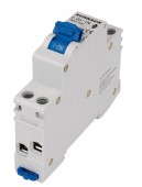 Intreruptor automat modular, AMPARO 6kA, C 20A, 1P+N, 1UH