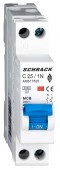Intreruptor automat modular, AMPARO 6kA, C 25A, 1P+N, 1UH