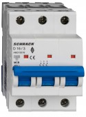 Intreruptor automat modular (MCB) AMPARO 10kA, D 16A, 3 poli