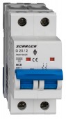 Intreruptor automat modular (MCB) AMPARO 10kA, D 25A, 2 poli