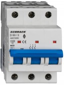 Intreruptor automat modular (MCB) AMPARO 10kA, D 50A, 3 poli