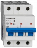 Intreruptor automat modular (MCB) AMPARO 10kA, D 6A, 3 poli