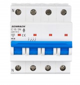 Intreruptor automat modular (MCB) AMPARO 6kA, C 10A, 3P+N