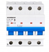 Intreruptor automat modular (MCB) AMPARO 6kA, C 16A, 3P+N