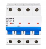 Intreruptor automat modular (MCB) AMPARO 6kA, C 20A, 3P+N