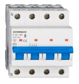 Intreruptor automat modular (MCB) AMPARO 6kA, C 40A, 3P+N